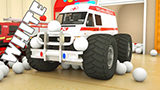 Learn Street Vehicles Colors with Dump Truck, Garbage Truck, Fire Truck, Ambulance Magic Liquid In Car Cartoon for Kids