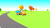 Helper Cars a Dump Truck and a Cement Mixer in Car Cartoon for Kids