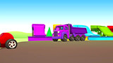 Learn Colors With Street Vehicles And Race Cars In Cartoon For Children by Helper Cars for Kids