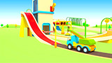 Helper Cars Build A New Track For Street Vehicles And Cars In Cartoon For Kids
