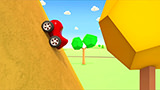 Helper Cars Build a Mountain Road With Excavator, Truck, Crane And Bulldozer In Cartoon for Kids