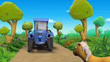 Big Blue Tractor Song | Animals Song For Kids By HeyKids