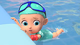 Swimming Song For Kids - Swim Like A Little Fish | Nursery Rhymes By HeyKids 