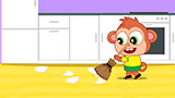Cute Monkey Family And Good Deed In The Educational Kids Cartoon By Cute Family