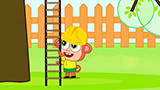 Funny Monkeys Family, A Tree House And A Kitten | Funny 2D Cartoons For Children